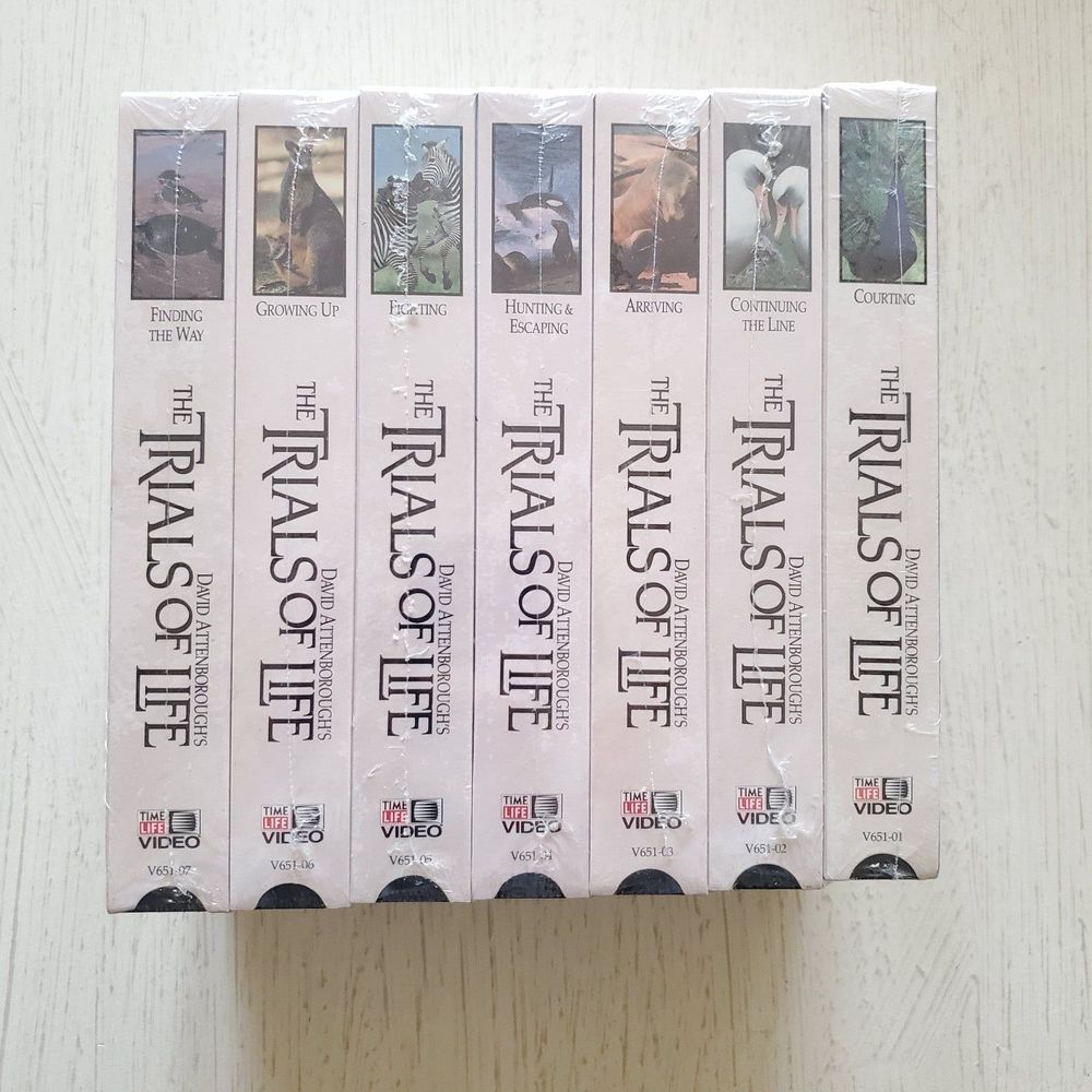 Time Life Video David Attenborough The Trails Of Life VHS Series NEW Vintage